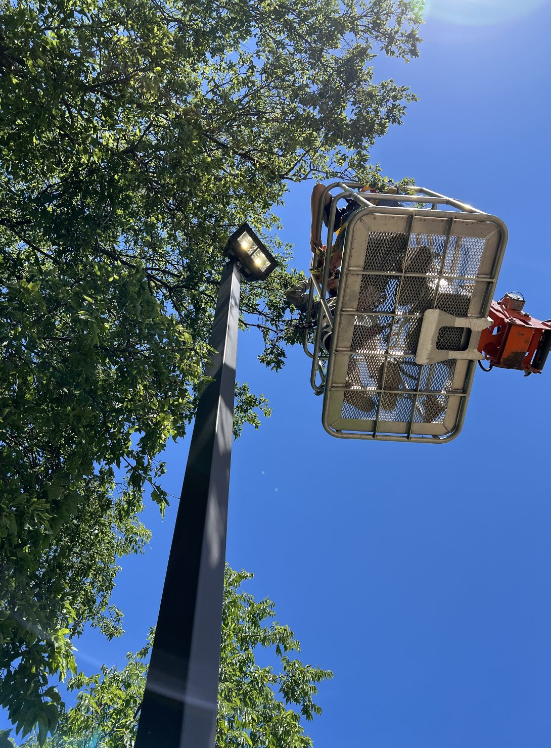 Parking Lot Lights — A&M Electrical job photo